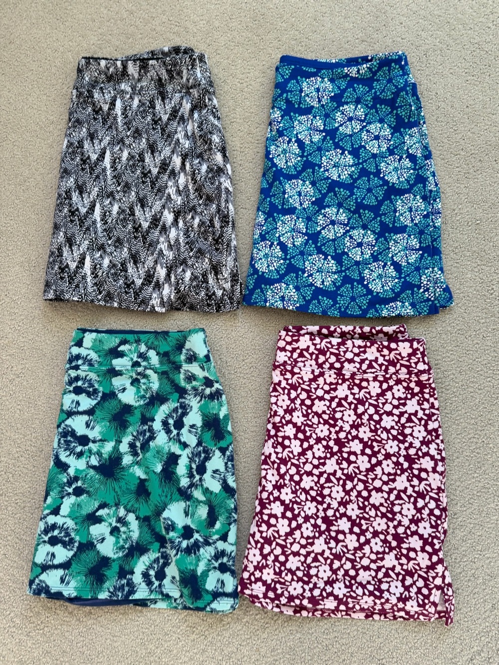 Set of 4 Active Skorts